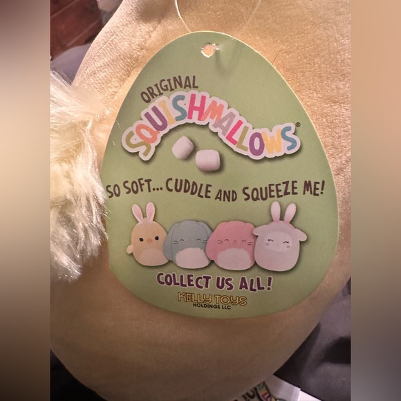 NWT Squishmallow 8" Aimee Chick with Bunny Ears Plush - Picture 6 of 7